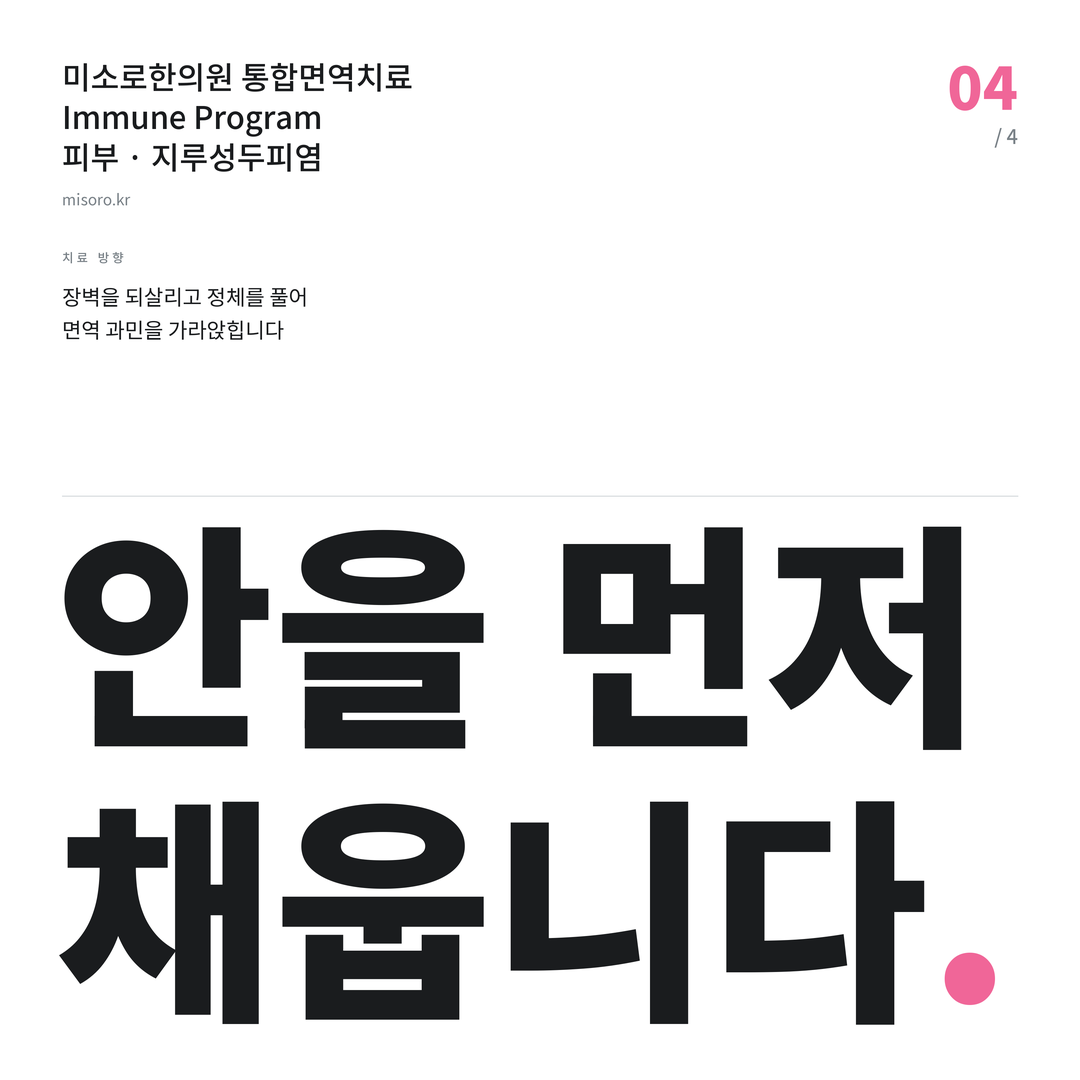 지루성두피염 안을 먼저 채웁니다