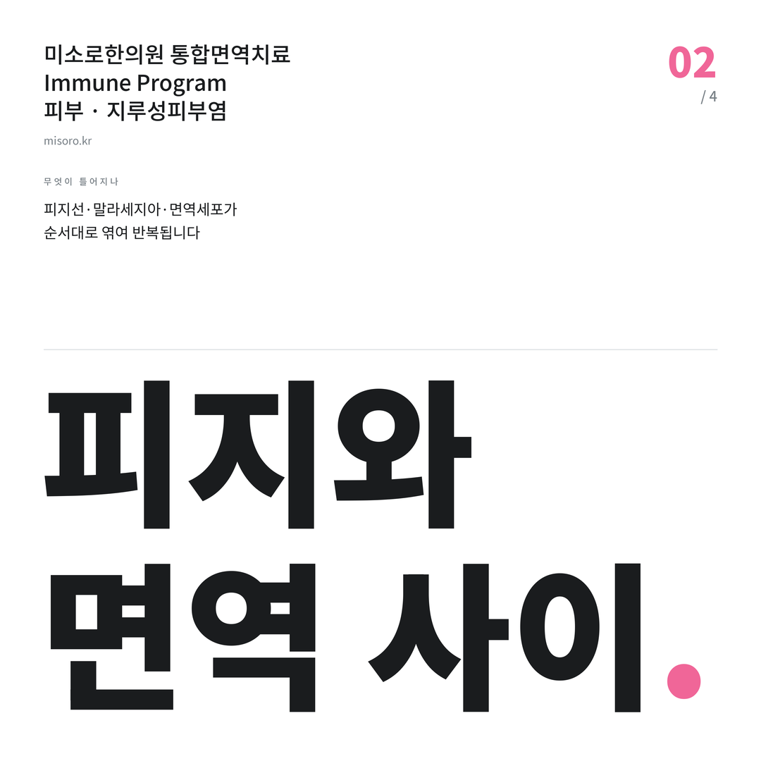 지루성피부염 피지와 면역 사이