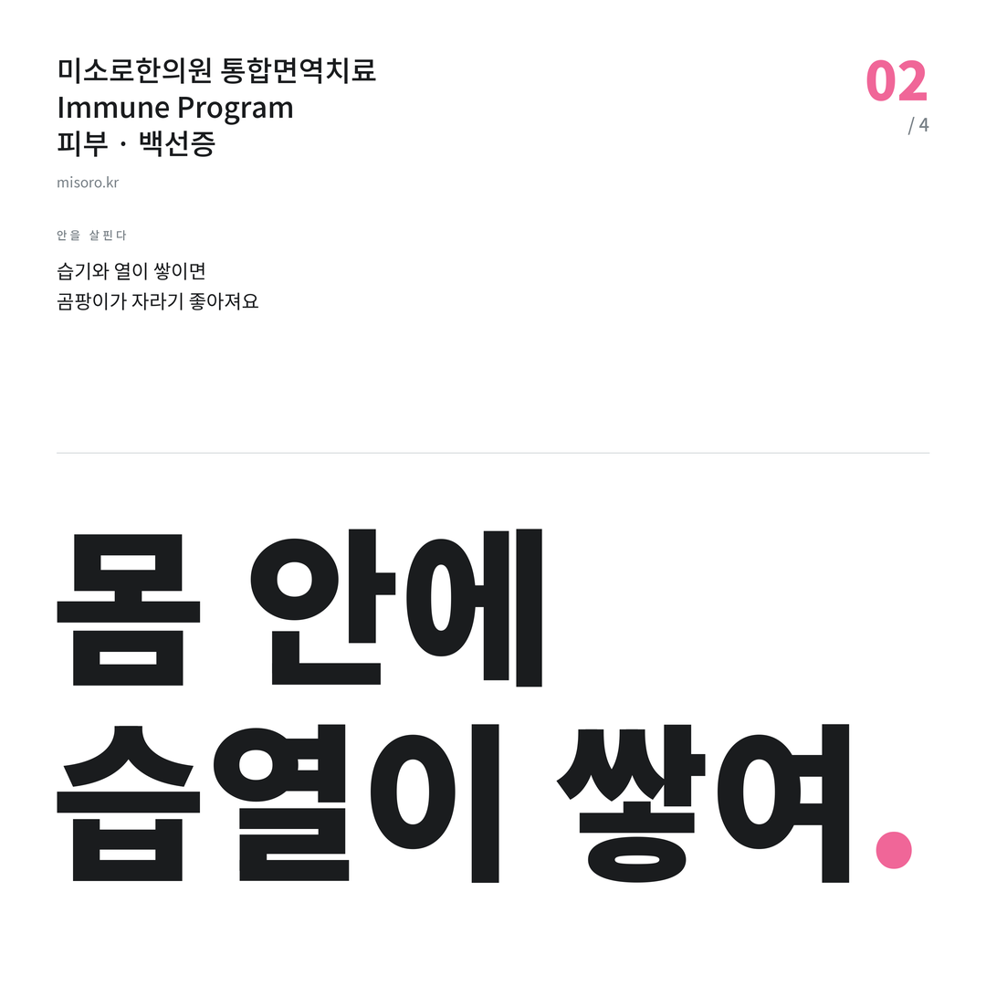 부개동 백선증 몸 안에 습열이 쌓여