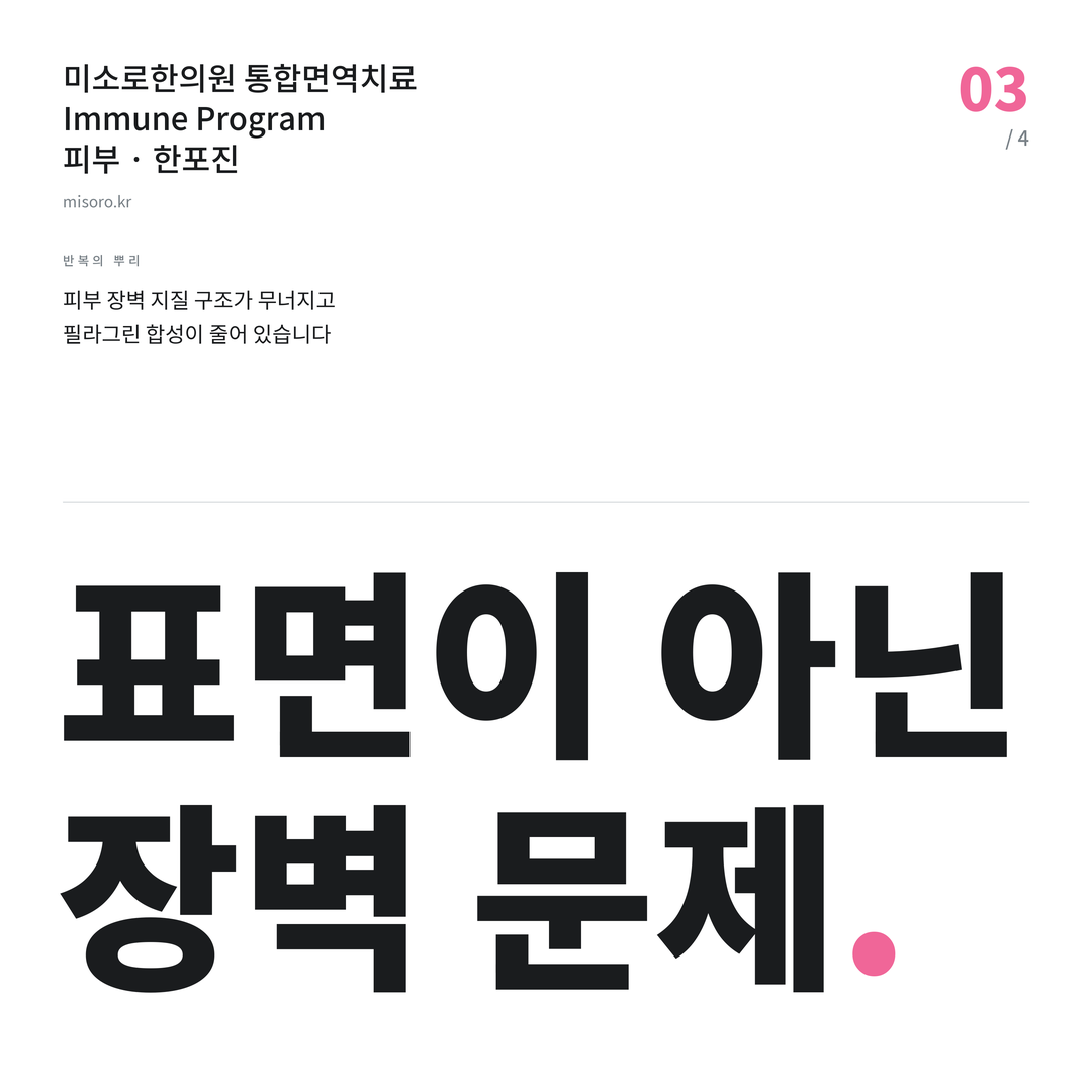 매탄동 한포진 표면이 아닌 장벽 문제
