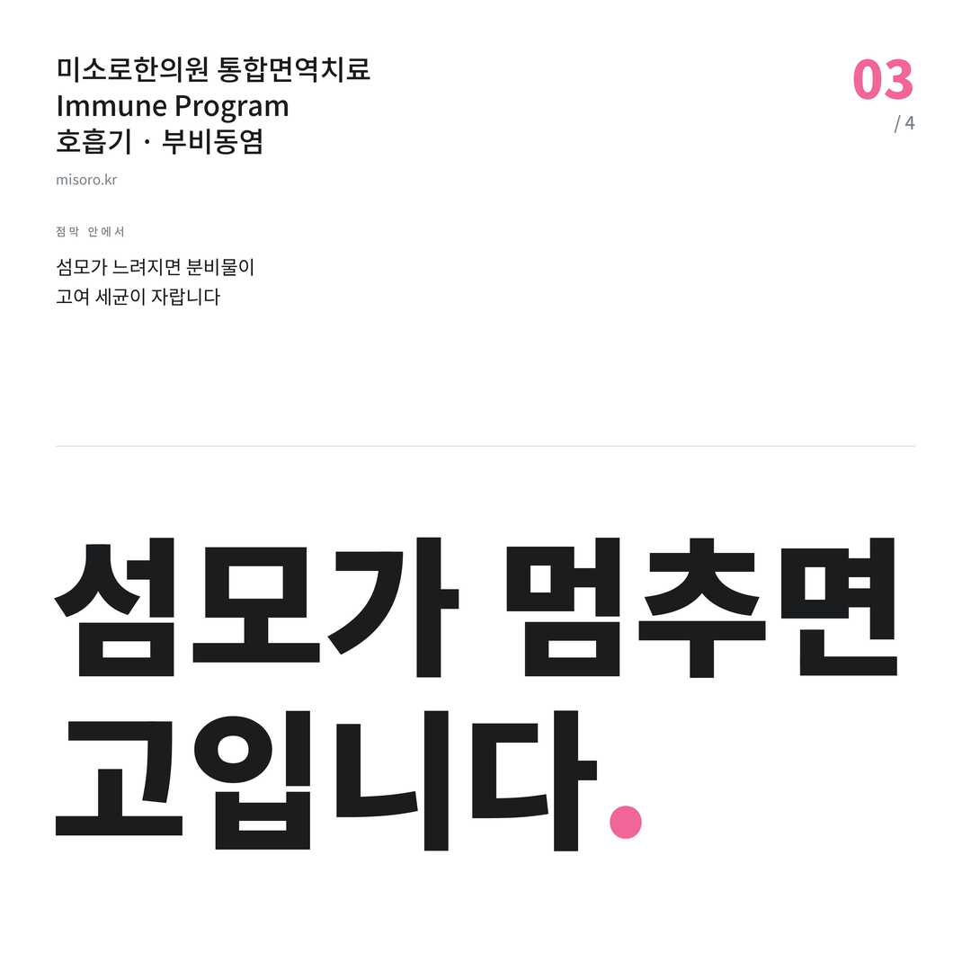 부비동염 섬모가 멈추면 고입니다