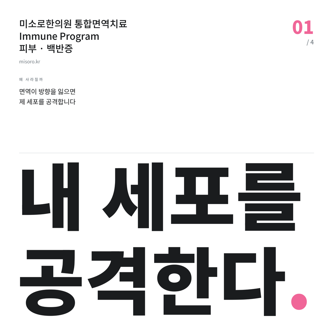대림 백반증 내 세포를 공격한다