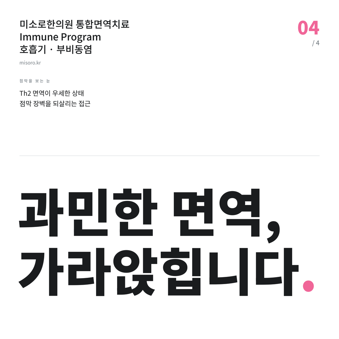 논현동 부비동염 과민한 면역, 가라앉힙니다