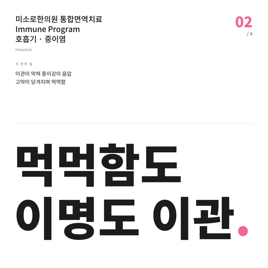 송천동 중이염 먹먹함도 이명도 이관