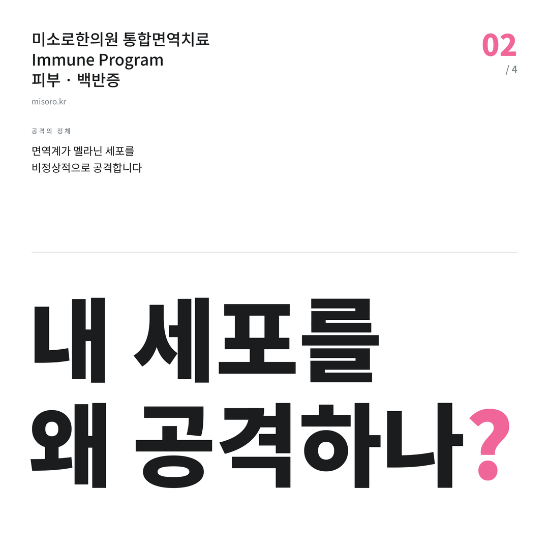 월피동 백반증 내 세포를 왜 공격하나?