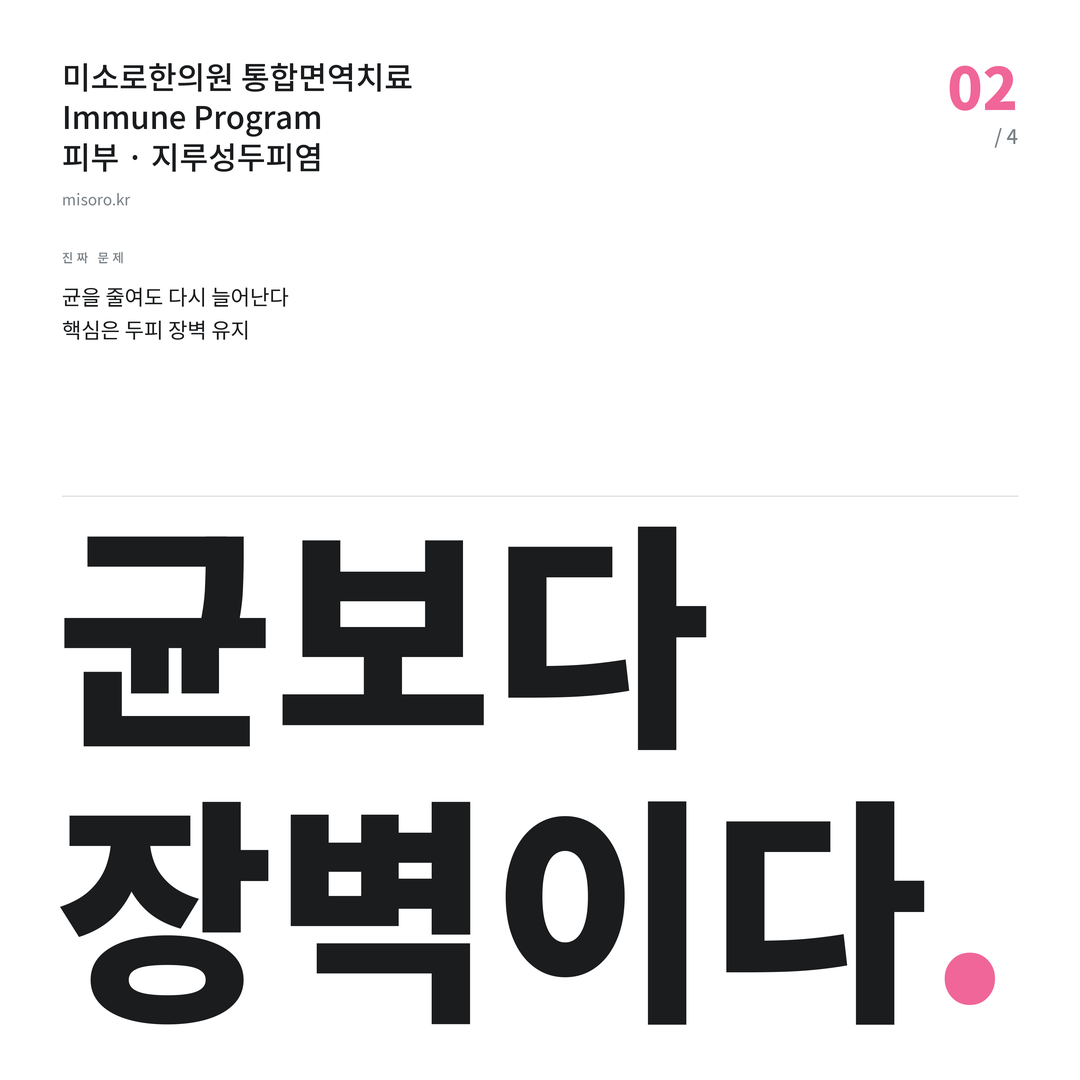 비전동 지루성두피염 균보다 장벽이다