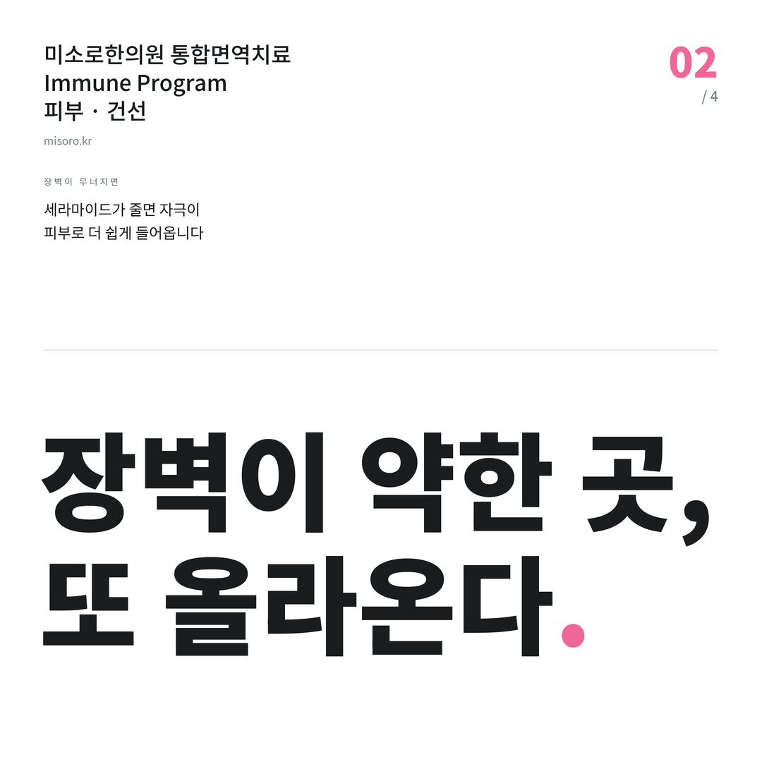 정자동 건선 장벽이 약한 곳, 또 올라온다