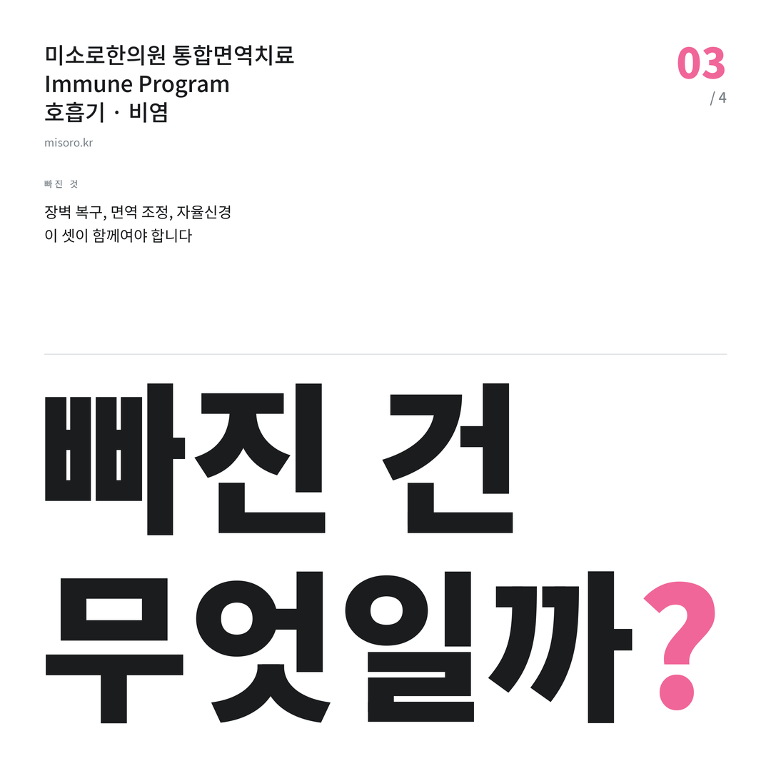 보정동 비염 빠진 건 무엇일까?