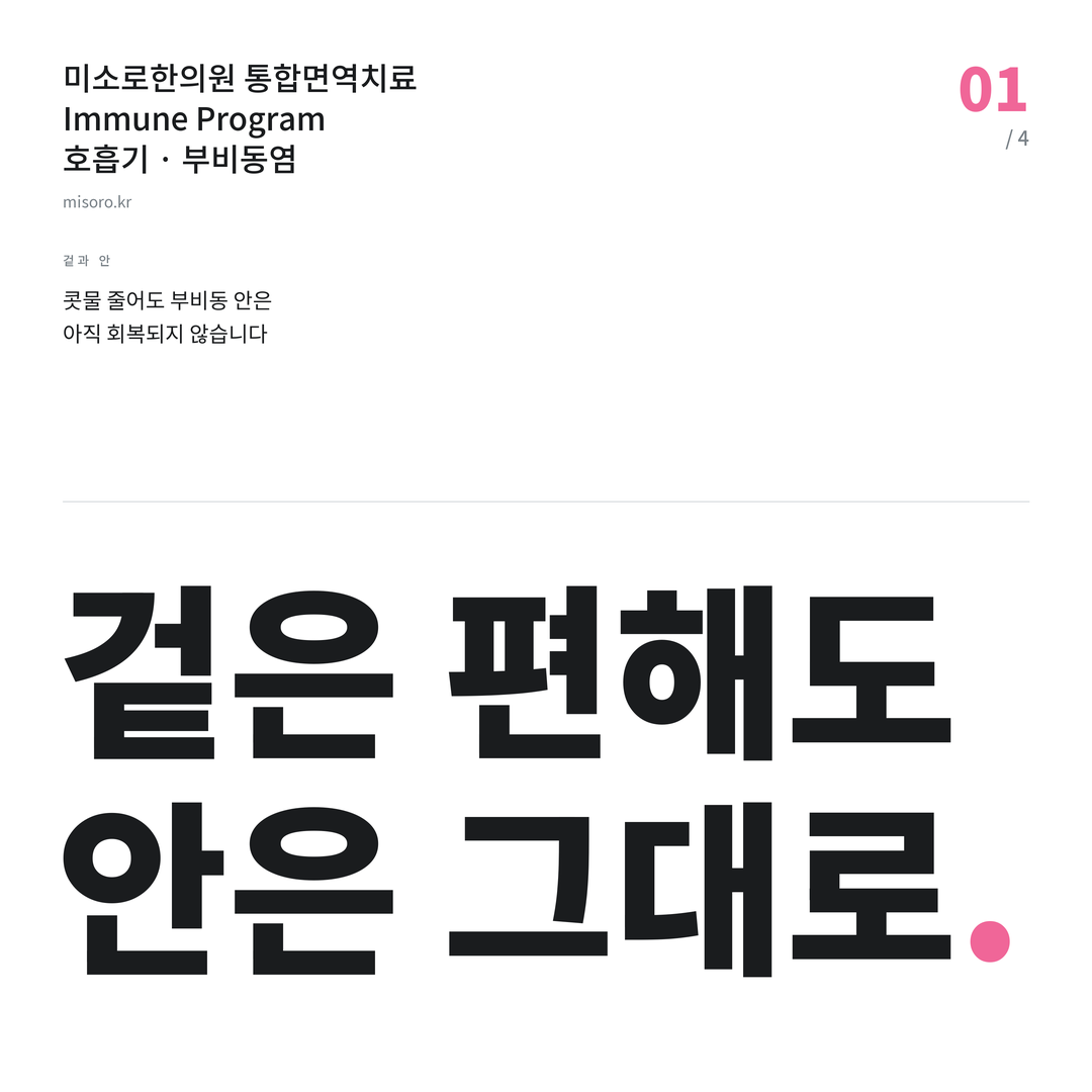 부비동염 겉은 편해도 안은 그대로
