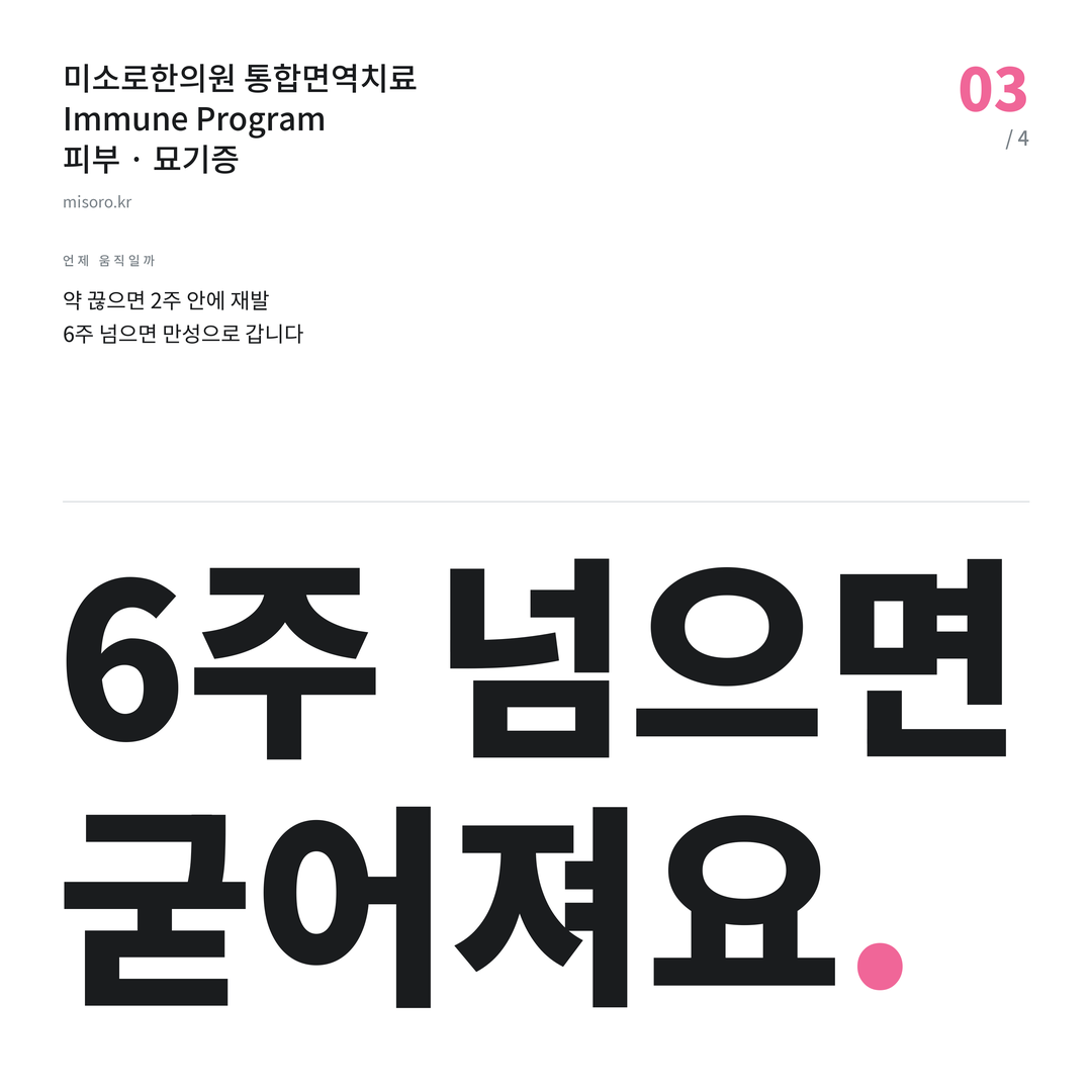 정왕동 묘기증 6주 넘으면 굳어져요